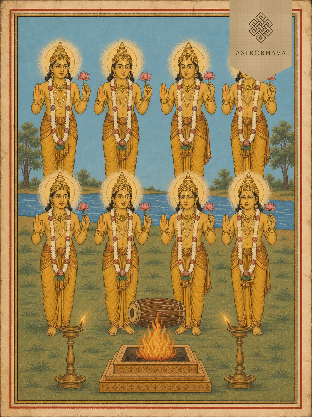 Dhanishta Nakshatra, invoked in the Dhanishta Nakshatra Homa