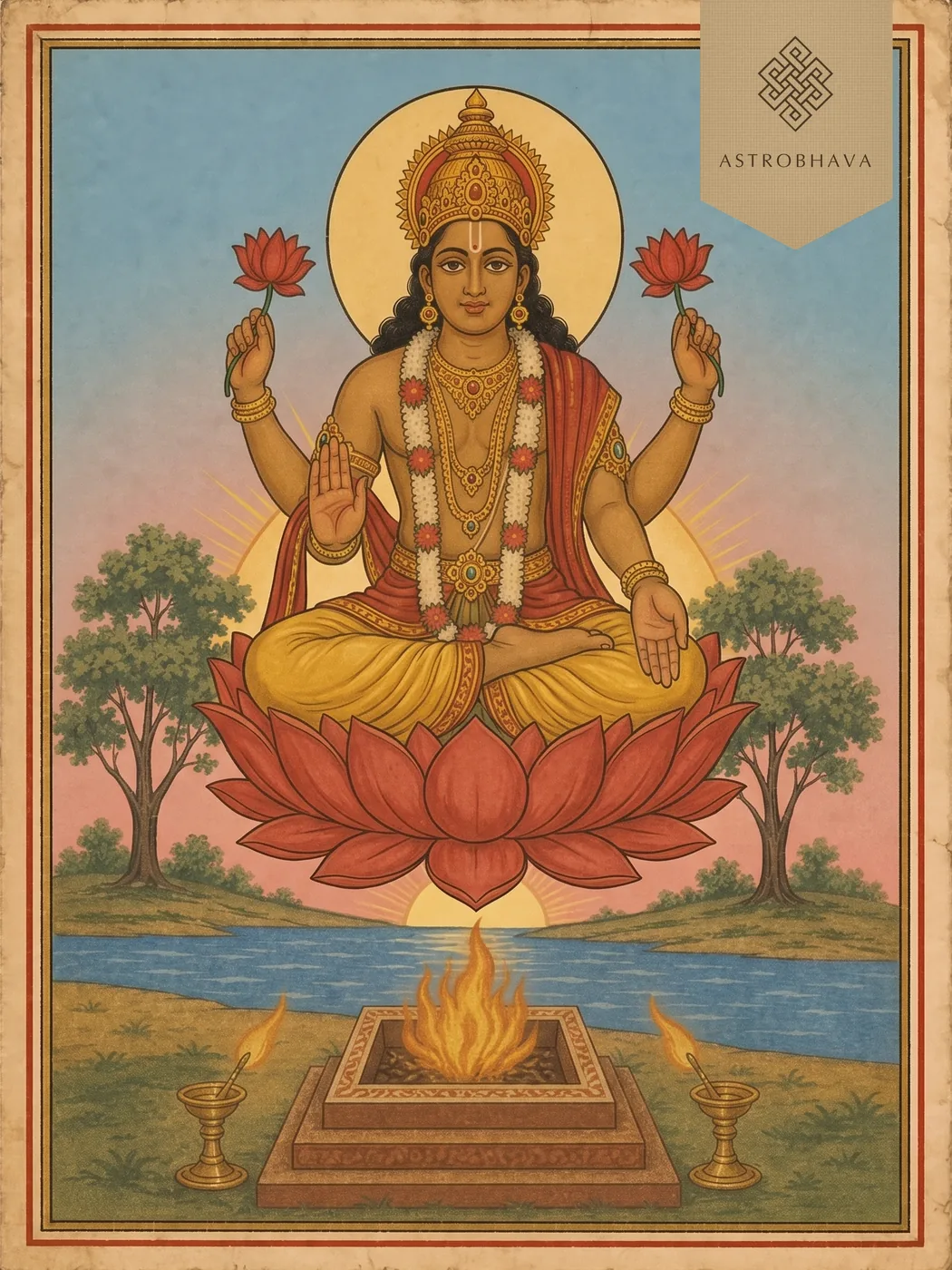 Bhaga, invoked in the Bhagya Suktha Homa
