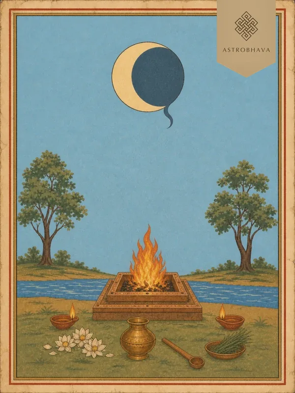 Chandra & Ketu, invoked in the Chandra Ketu Grahan Dosh Homa