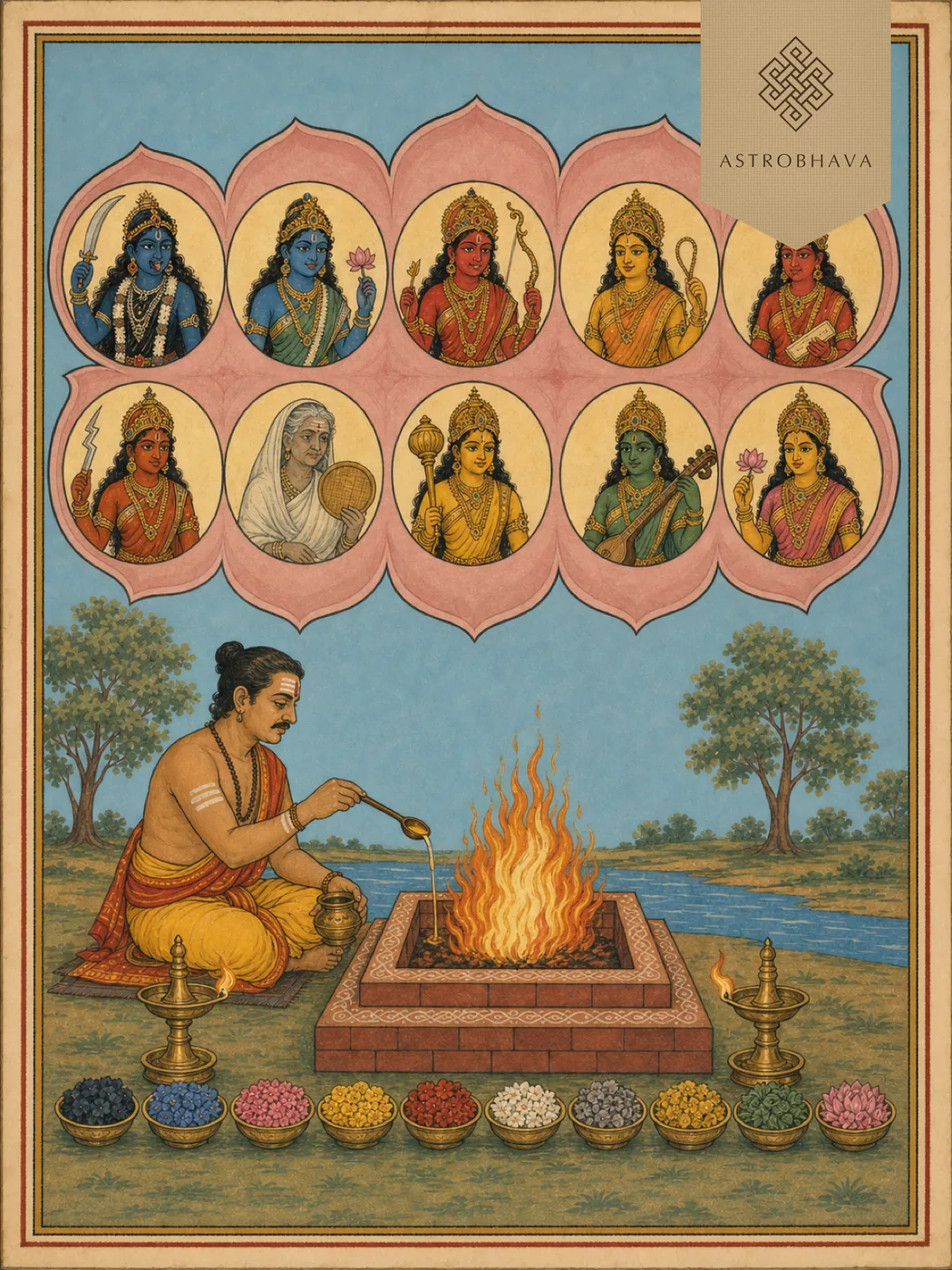 Dasa Maha Vidya, invoked in the Dasa Maha Vidya Homa