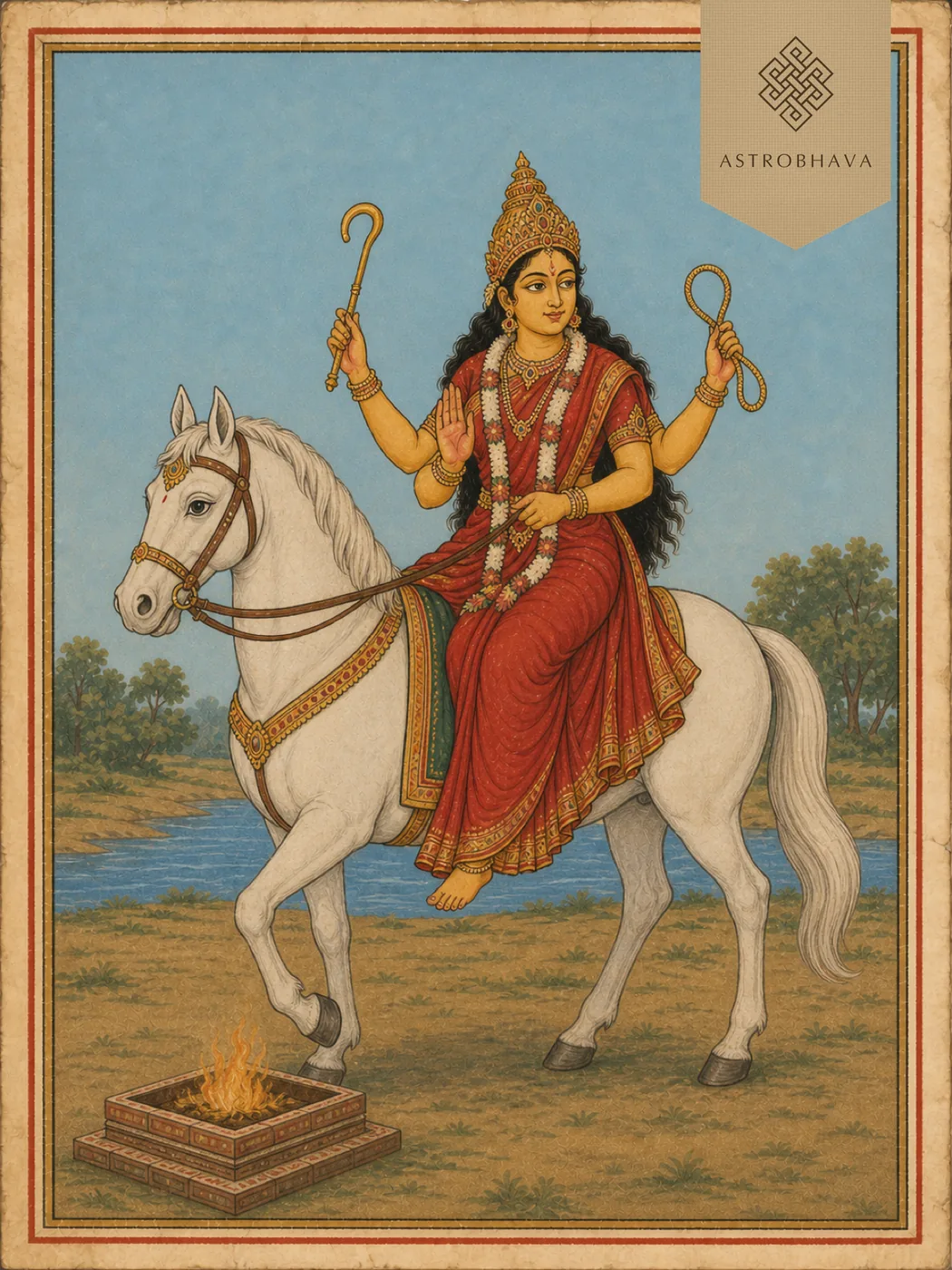 Ashwarooda Devi, invoked in the Ashwarooda Devi Homa
