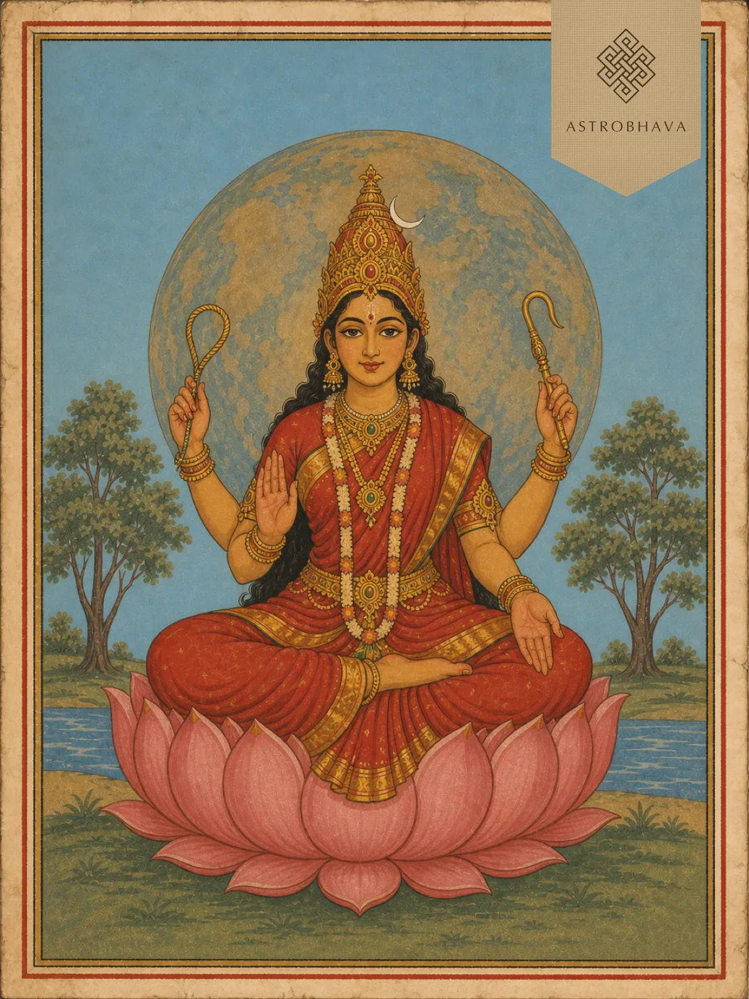 Bhuvaneshwari, invoked in the Bhuvaneshwari Homa