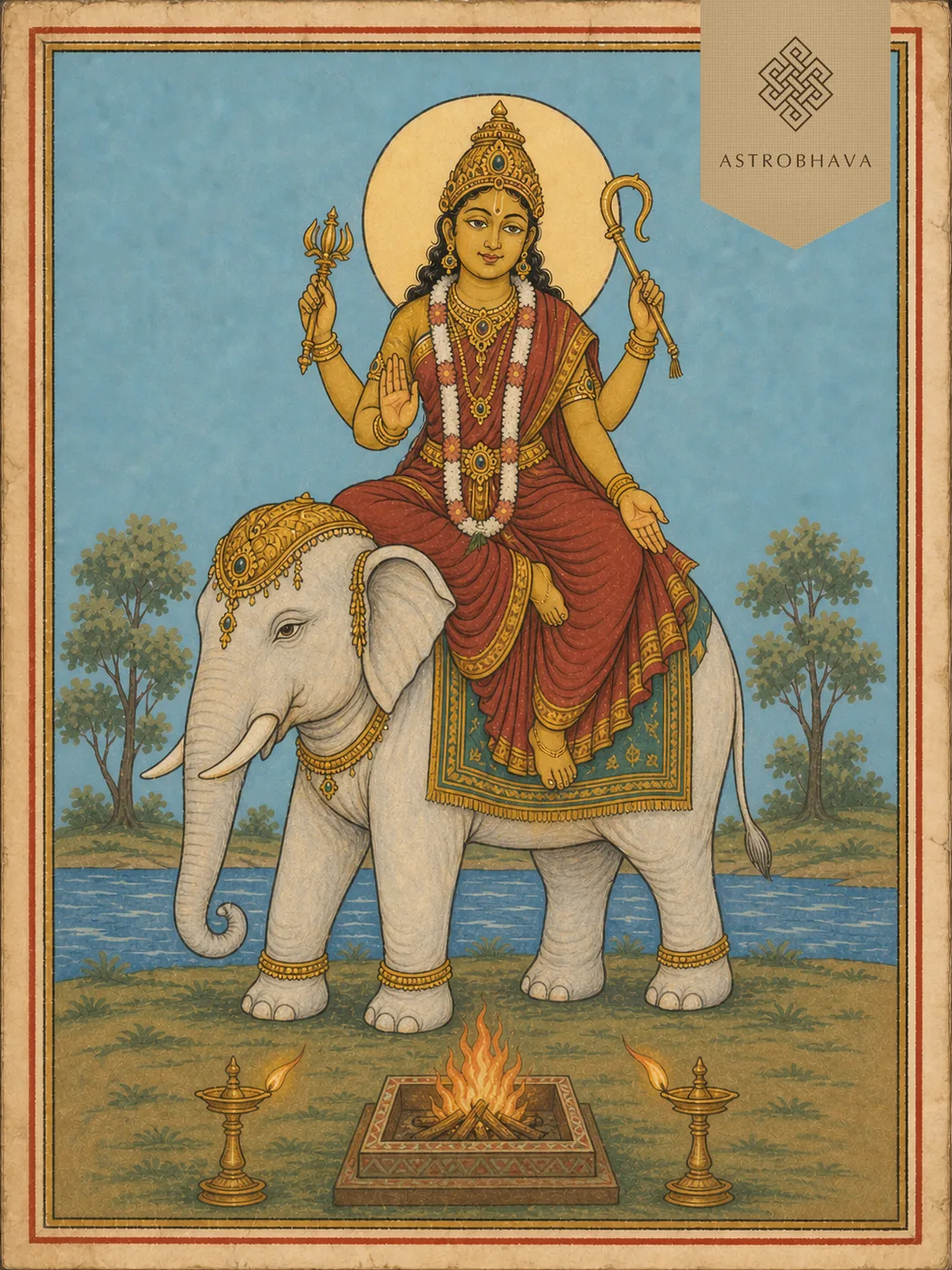 Indrani, invoked in the Indrani Homa