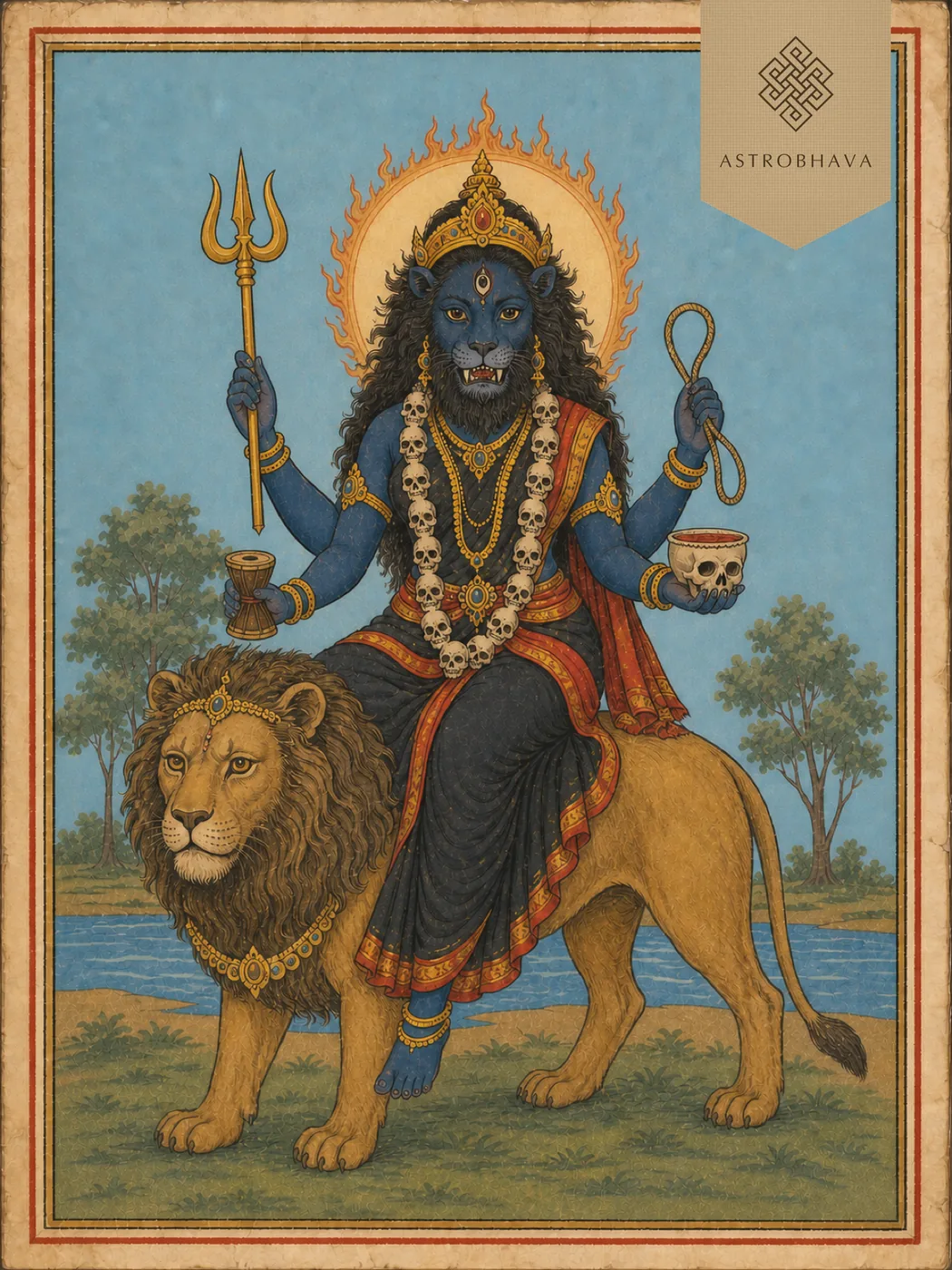 Prathyangira Devi, invoked in the Pratyangira Devi Homa