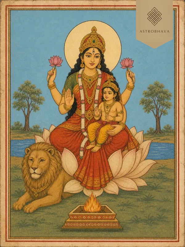 Skandamata, invoked in the Skandamata Homa
