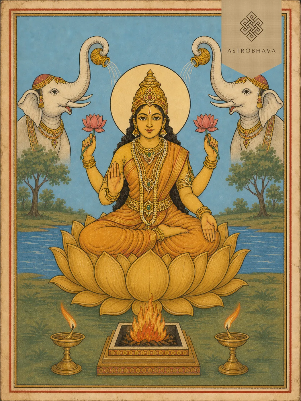 Sri Suktha, invoked in the Sri Suktha Homa