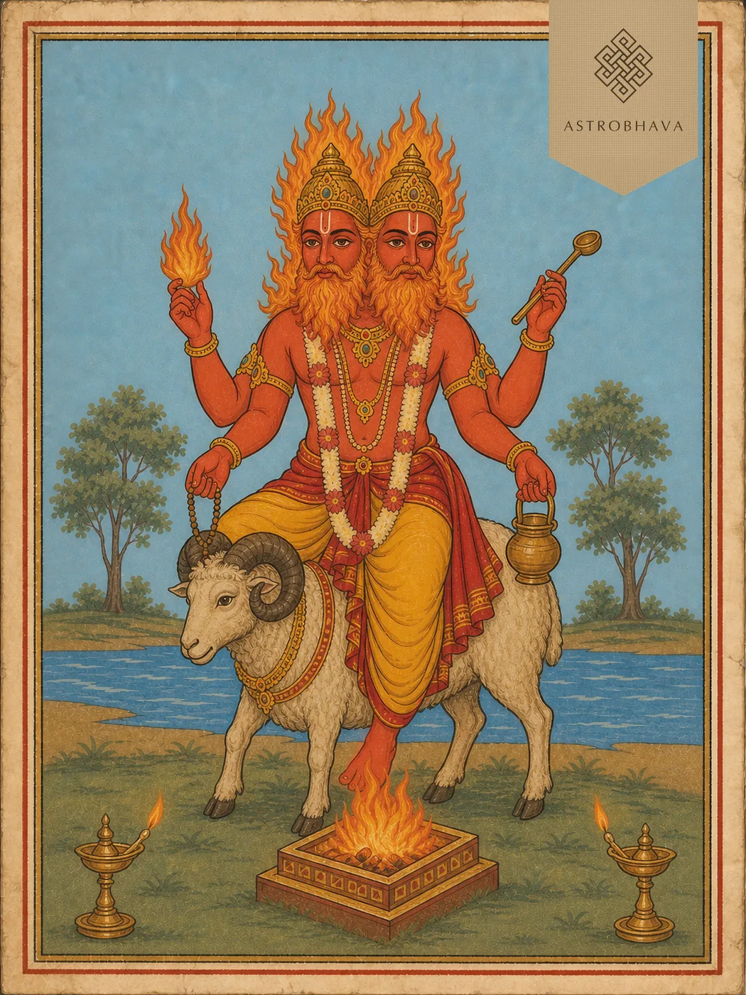 Krittika Nakshatra, invoked in the Krittika Nakshatra Homa