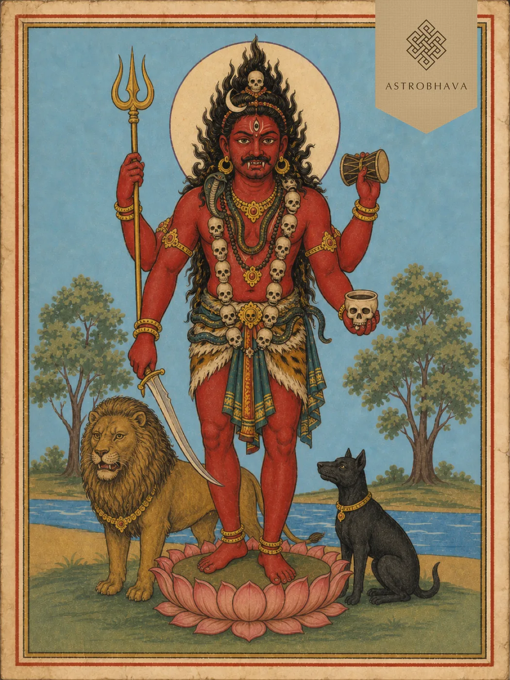 Bheeshana Bhairava, invoked in the Bheeshana Bhairava Homa