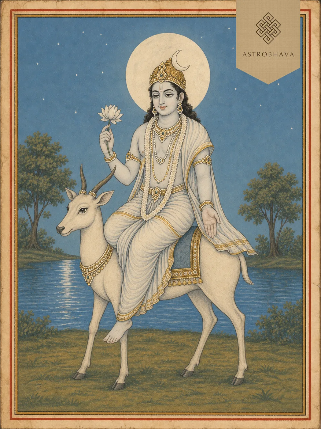 Chandra, invoked in the Chandra Homa