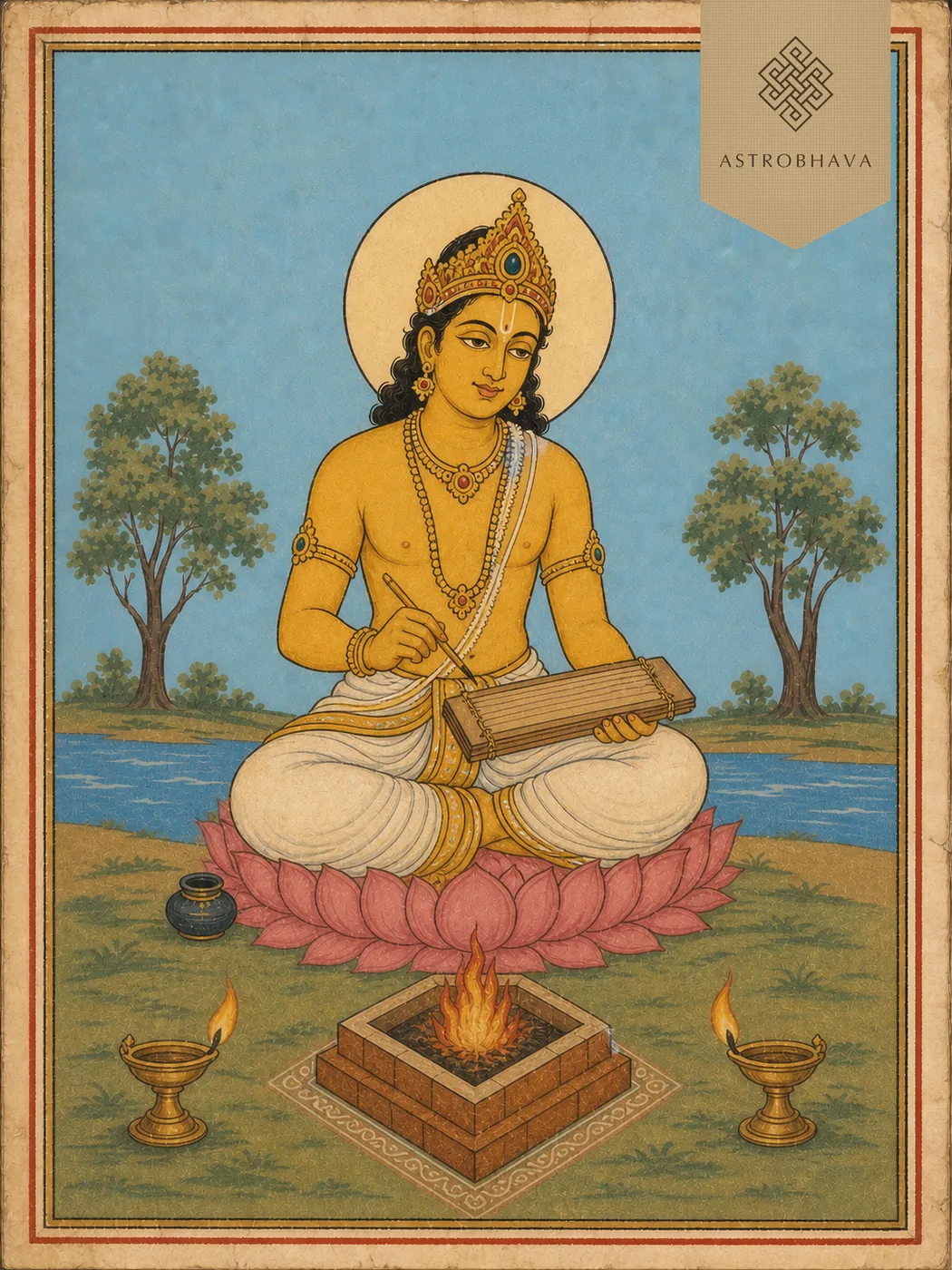 Chitra Gupta, invoked in the Chitra Gupta Homa