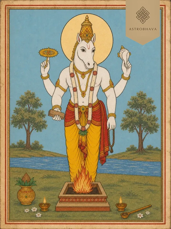 Hayagreeva, invoked in the Hayagreeva Homa