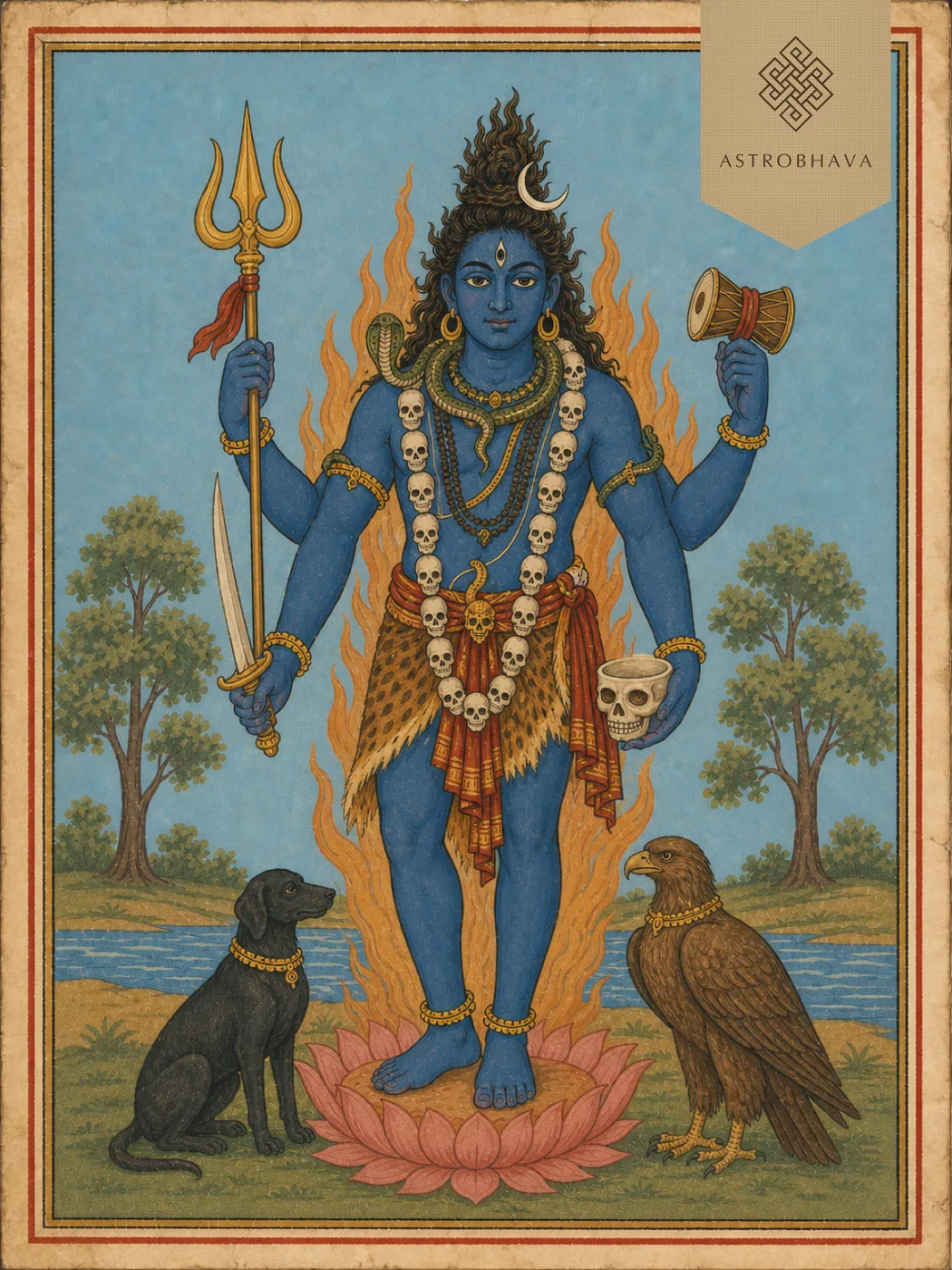 Krotha Bhairava, invoked in the Krotha Bhairava Homa