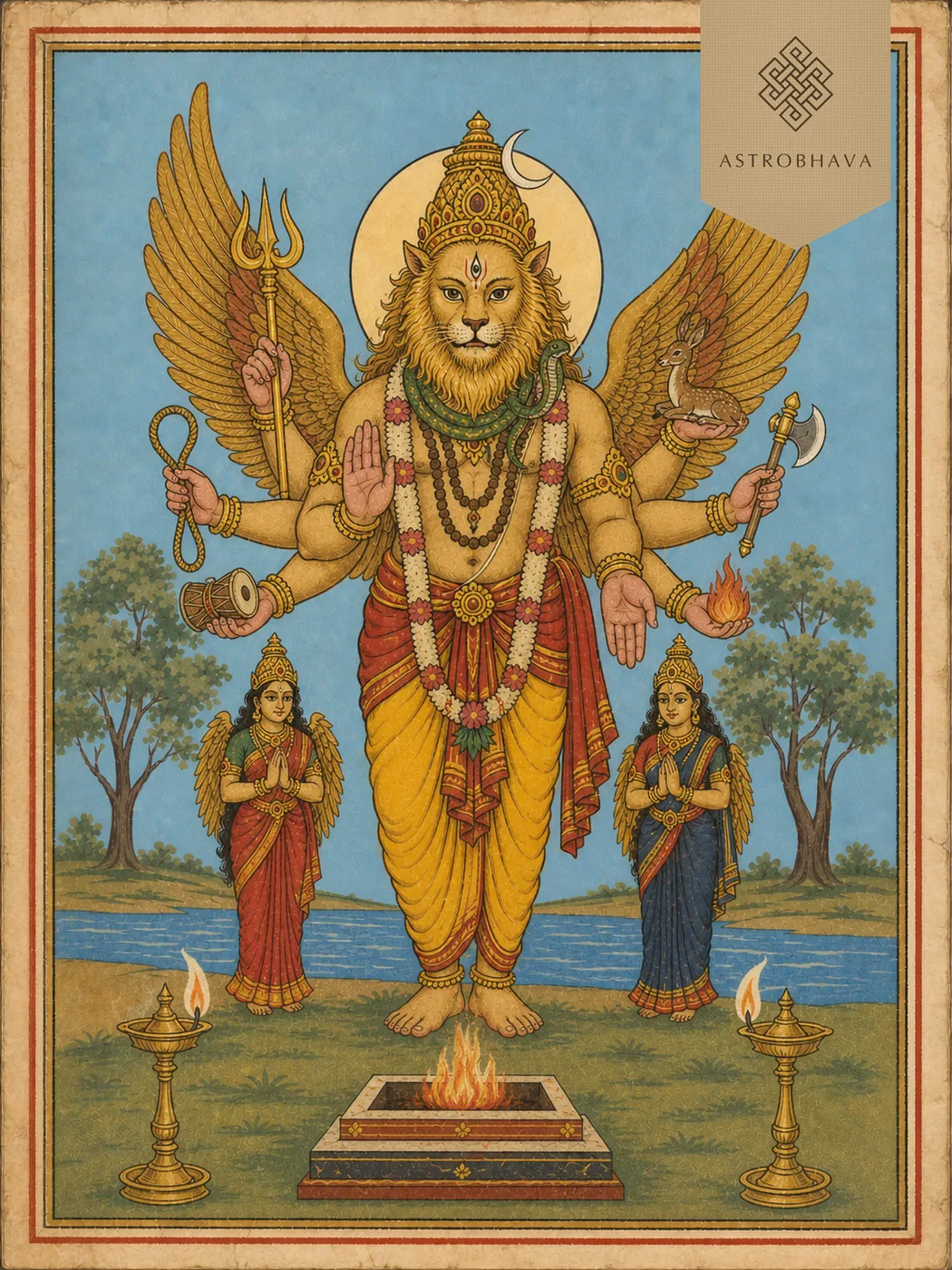 Sarabeshwarar, invoked in the Sarabeshwarar Homa