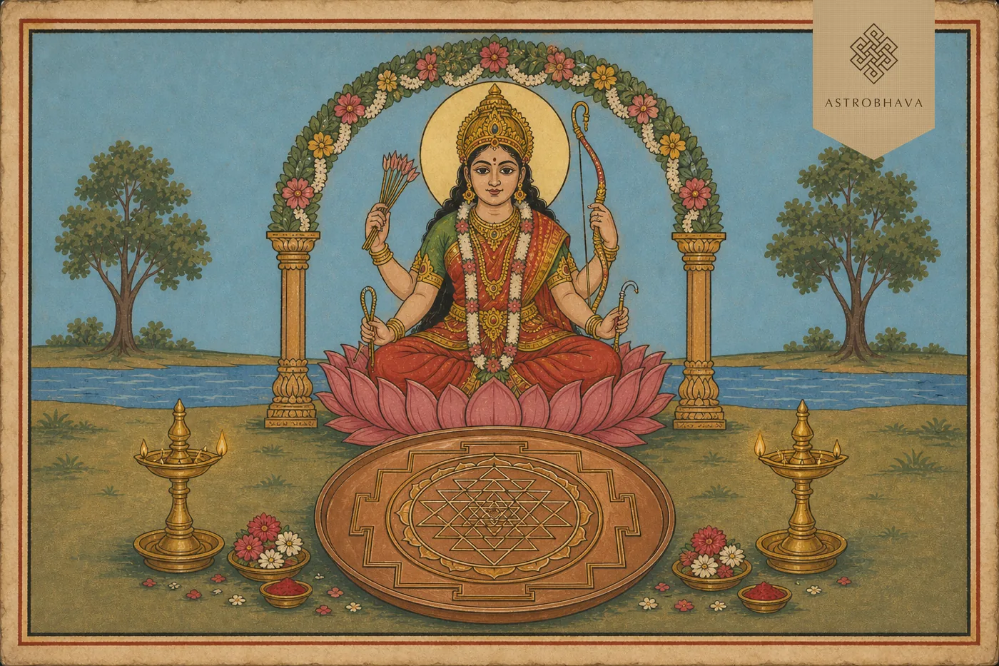 Sri Chakra Puja at the AstroBhava Yagna Ashram