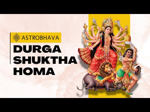 Priests performing the Durga Sukta Homa at AstroBhava's Yagna Ashram