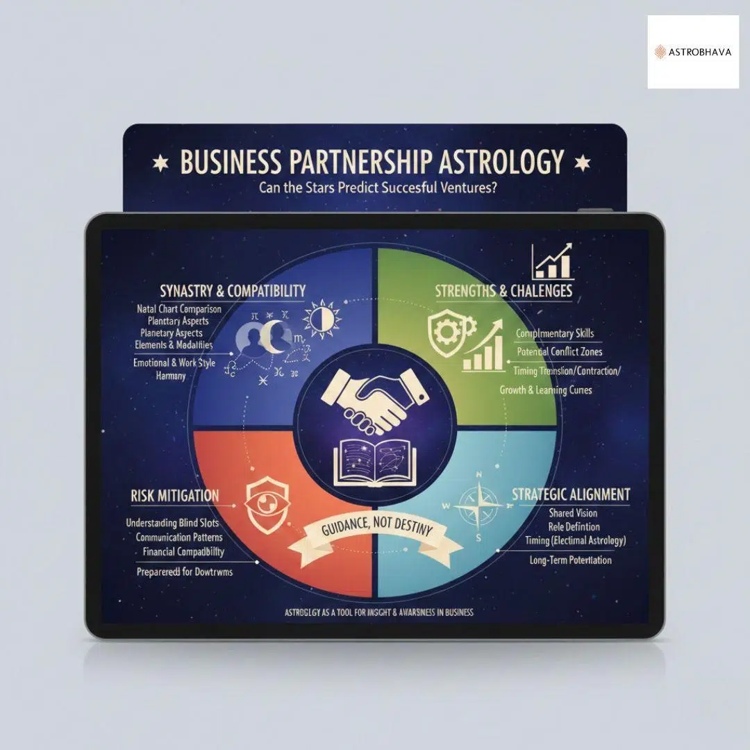 Business Partnership Astrology Success Guide | AstroBhava
(60 characters exactly)
