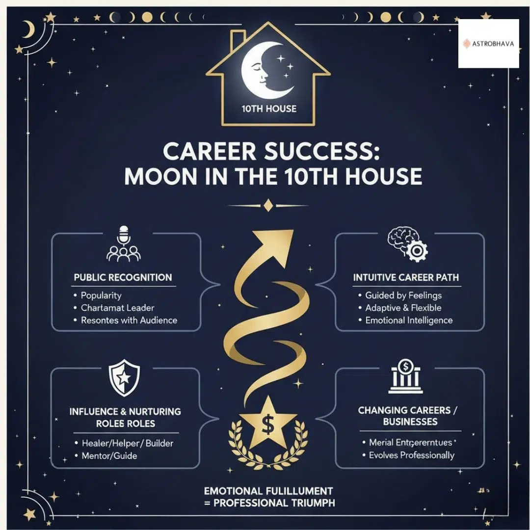 Moon in 10th House Powerful Career Insights AstroBhava