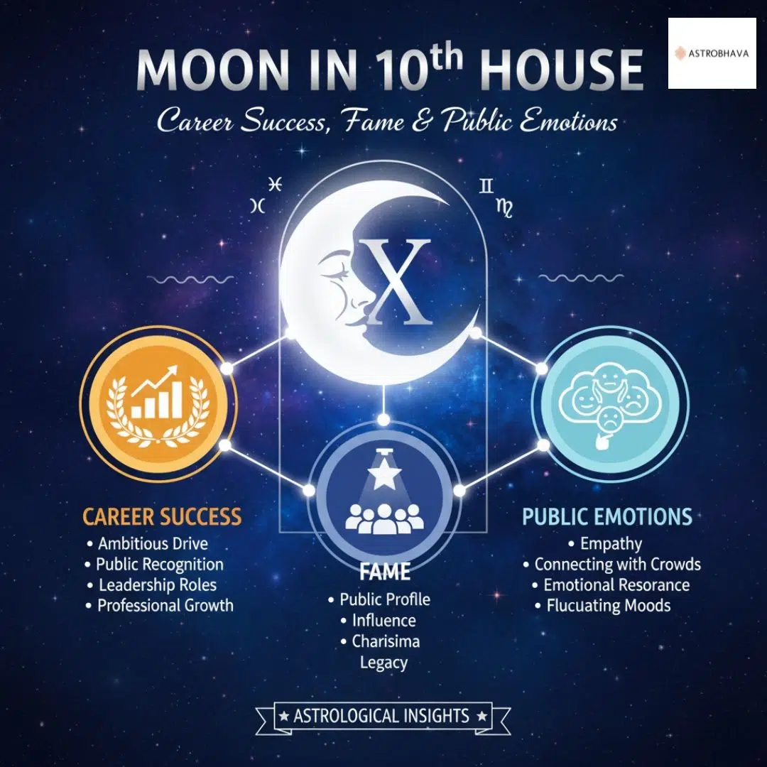 Moon in 10th House Powerful Career Insights AstroBhava