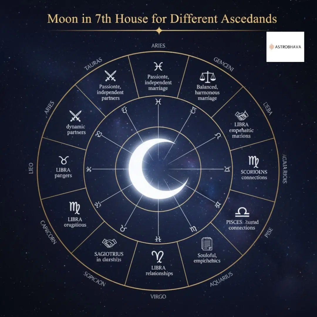 Moon in 7th House Powerful Effects and Meaning Astrobhava