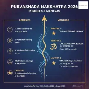 Purvashada Nakshatra 2026: Powerful & Positive Remedies