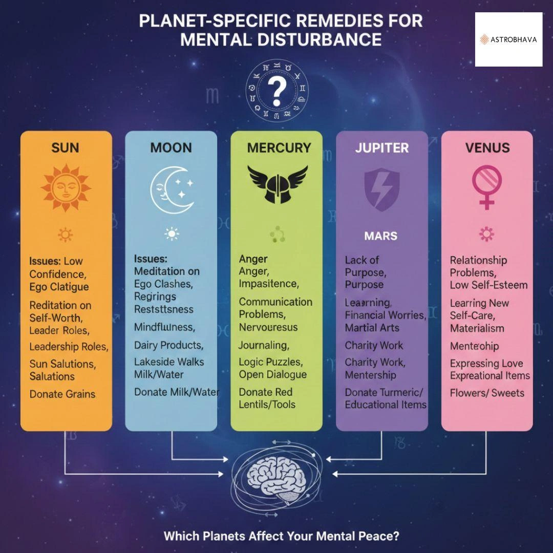 Mental Peace Astrology Remedies: Deep Planet Healing | AstroBhava