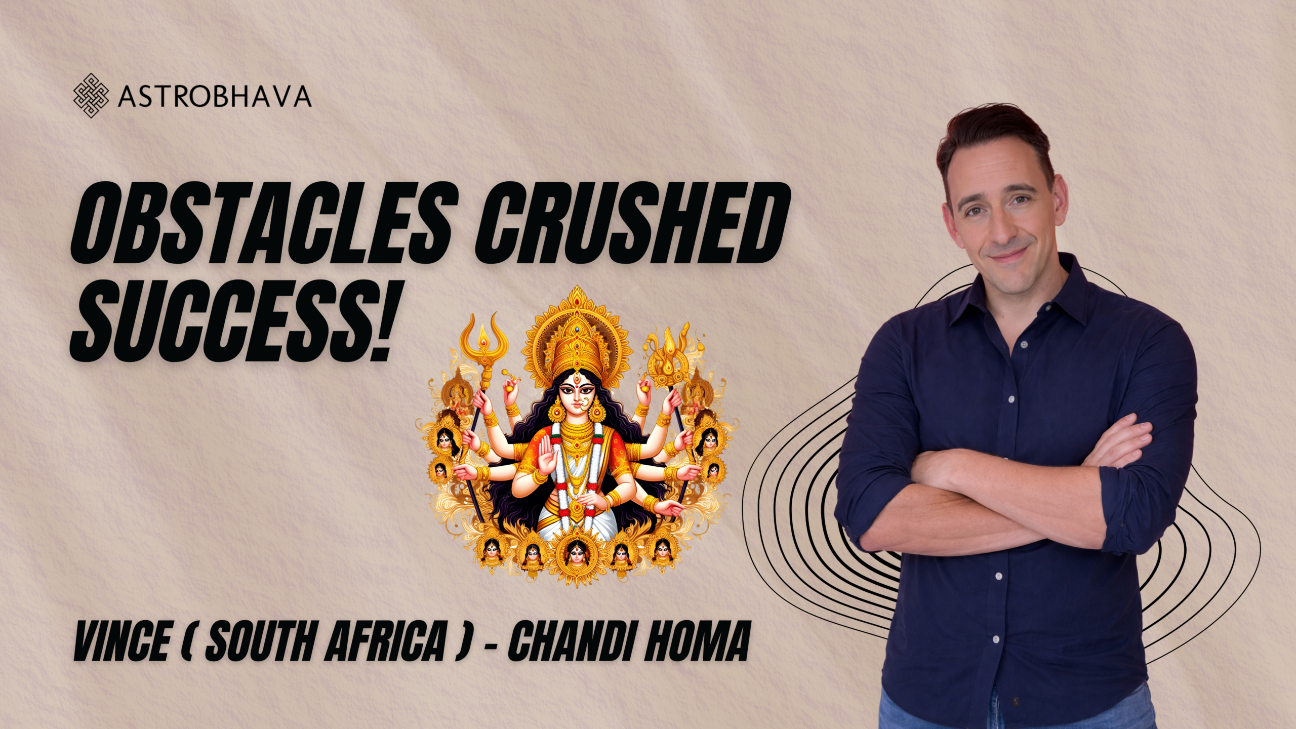 Vince from South Africa performed Chandi Homa