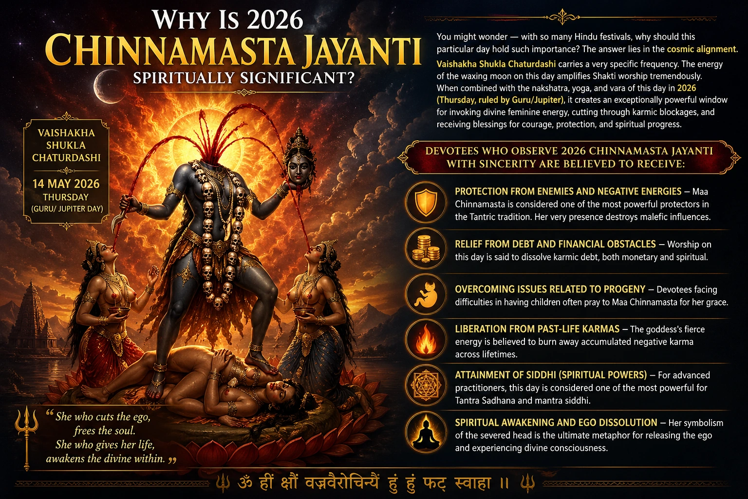 2026 Chinnamasta Jayanti