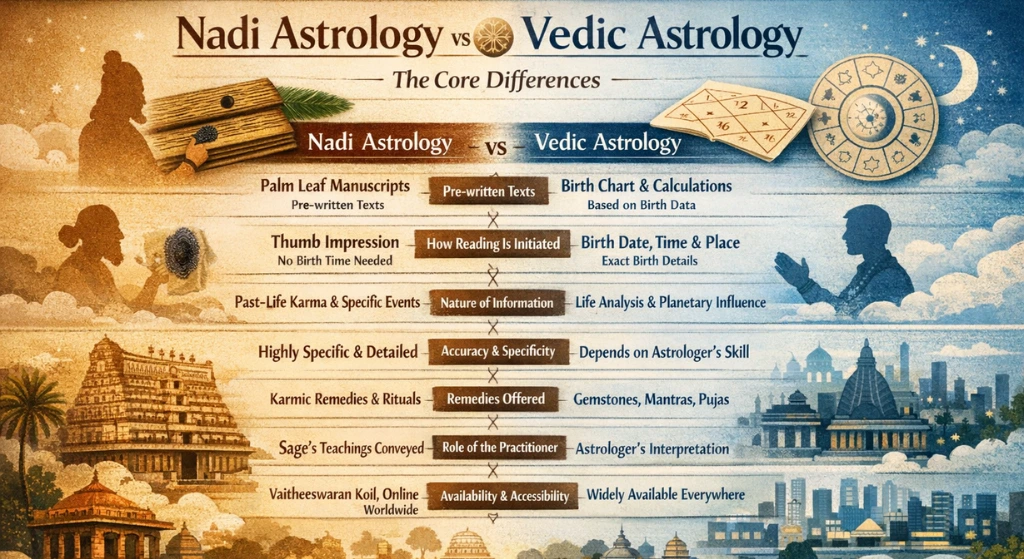 Nadi Astrology Vs Vedic Astrology