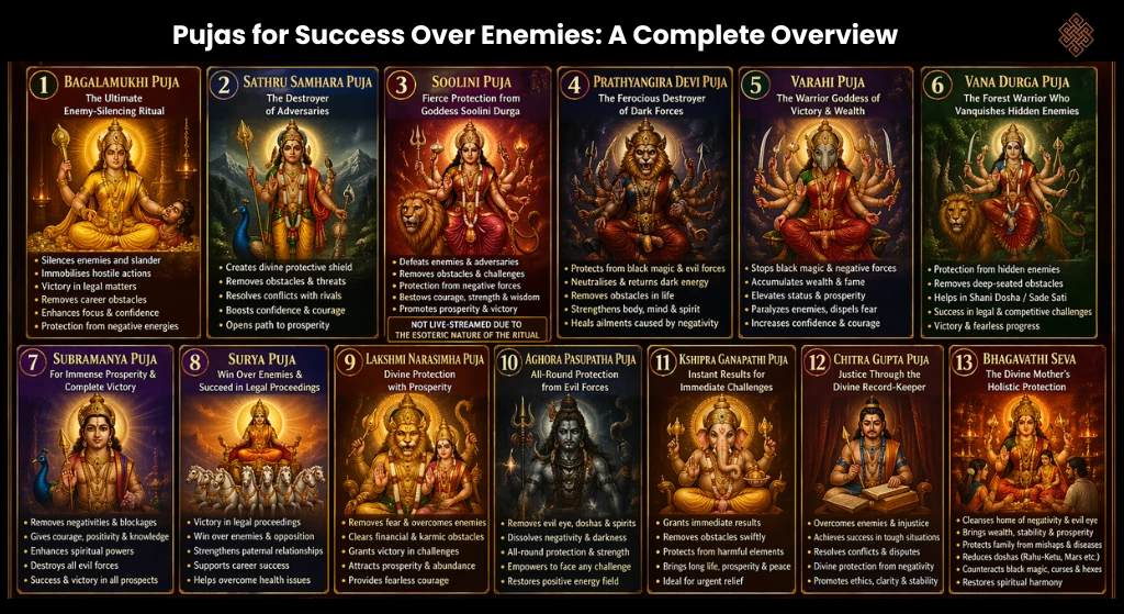Pujas for Success Over Enemies