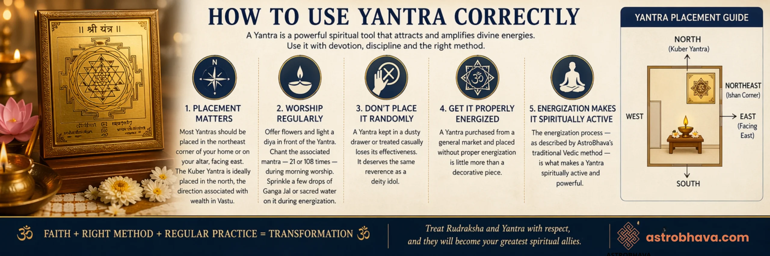Rudraksha and Yantra