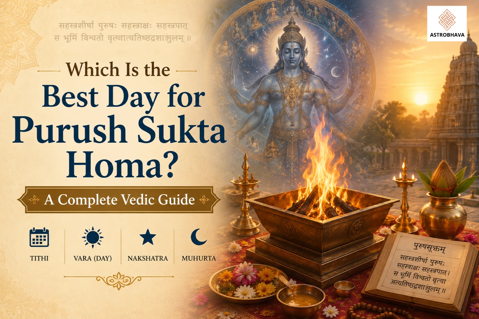 Best Day for Purush Sukta Homa