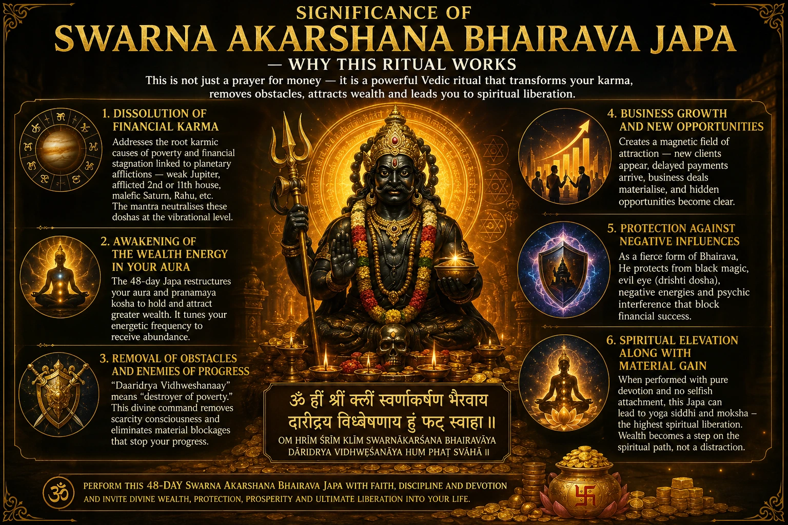 Swarna Akarshana Bhairava Japa for wealth