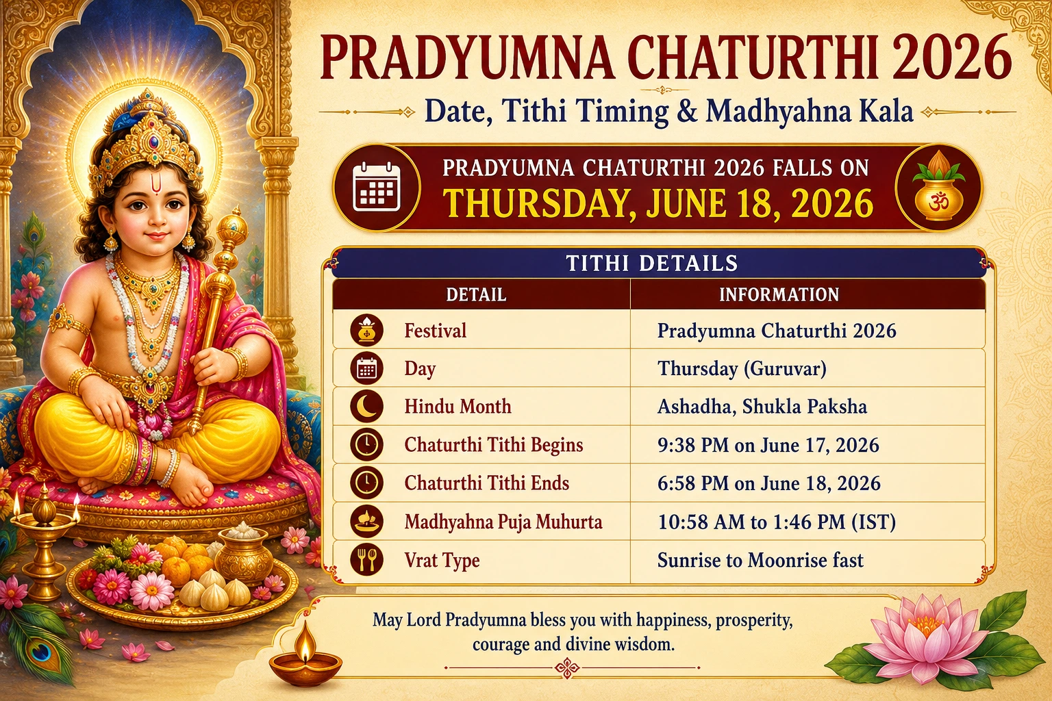 Pradyumna Chaturthi 2026