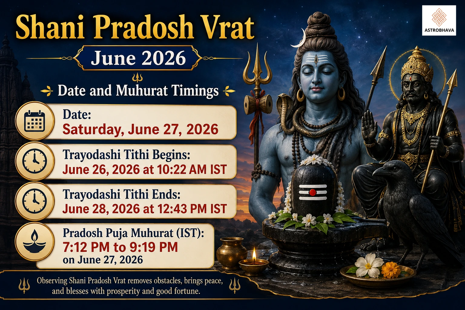 Shani Pradosh Vrat June 2026